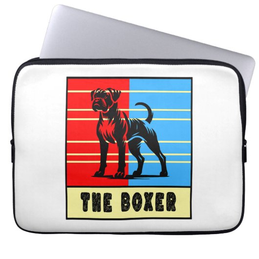 Der Boxer - Starke Hündin Laptopschutzhülle (Vorderseite)