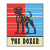 Der Boxer - Starker Hund Aufkleber (Vorderseite)