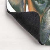 Der Boxer von Janet Pidoux Mousepad (Ecke)