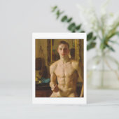 Der Boxer von Konstantin Somov Postkarte (Stehend Vorderseite)