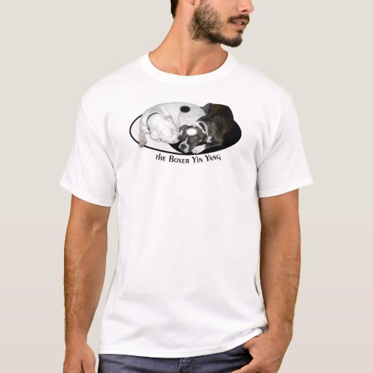 Der Boxer Yin Yang T-Shirt (Vorderseite)