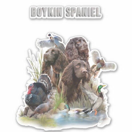 Der Boykin Spaniel Aufkleber (Vorderseite)