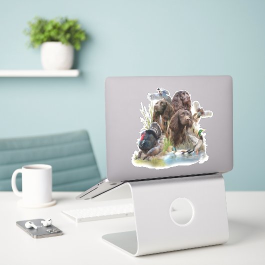 Der Boykin Spaniel Aufkleber (Laptop auf Schreibtisch)