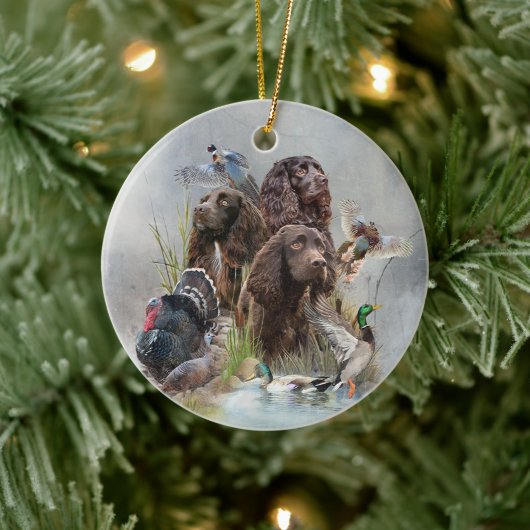 Der Boykin Spaniel Keramik Ornament (Baum)