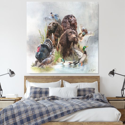 Der Boykin Spaniel Leinwanddruck (Insitu (Schlafzimmer))