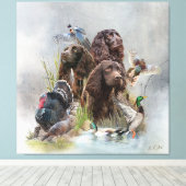 Der Boykin Spaniel Leinwanddruck (Insitu (Holzboden))