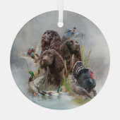 Der Boykin Spaniel Ornament Aus Glas (Rückseite)