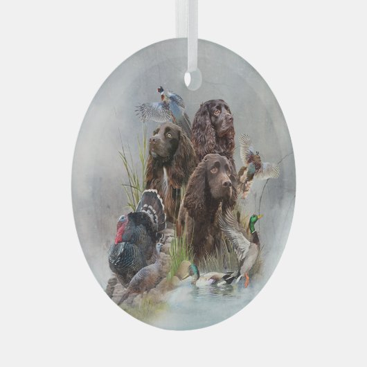 Der Boykin Spaniel Ornament Aus Glas (Vorderseite Rechts)