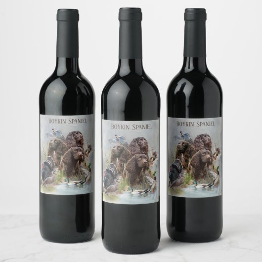 Der Boykin Spaniel Weinetikett (Flaschen)
