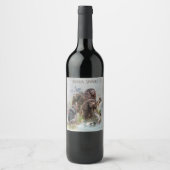Der Boykin Spaniel Weinetikett (Vorderseite)