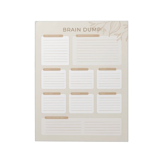 Der Brain Dump der geschäftigen jüdischen Mama 202 Notizblock (Rotiert)