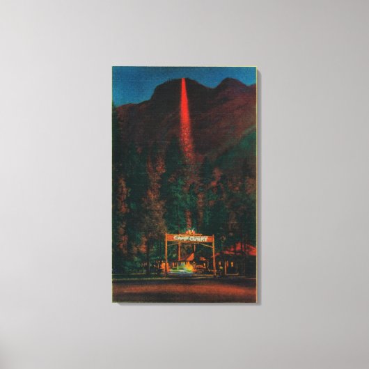 Der Brandfall vom Gletscherpunkt Leinwanddruck (Vorderseite)