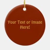 Der Brauch des Friedenstache Keramik Ornament (Hinten)