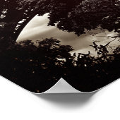 Der Braun-Eiffel-Turm in Paris Poster (Ecke)