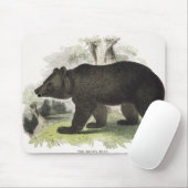 Der Braunbär, pädagogische Illustrations-Kneipe. Mousepad (Mit Mouse)