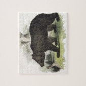 Der Braunbär, pädagogische Illustrations-Kneipe. Puzzle (Vertikal)