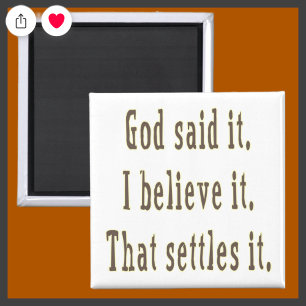 Der braune Gott hat es gesagt. Magnet