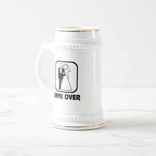 Der Bräutigam Bierglas (Vorderseite Links)