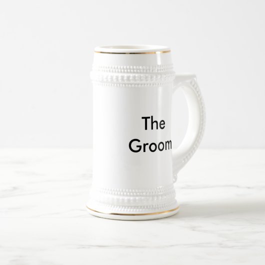 Der Bräutigam Bierglas (VorderseiteRechts)