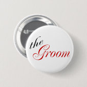 Der Bräutigam (rot) Button (Vorne & Hinten)
