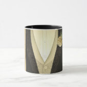 Der Bräutigam "seine" (Elfenbein) Hochzeit Tasse (Zentrum)