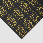 Der Brautstamm Moderner Glitzer Text & Feathers Seidenpapier (Detail)