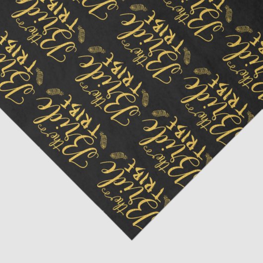 Der Brautstamm Moderner Glitzer Text & Feathers Seidenpapier (Detail)