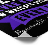 Der Bravest Hero Bauchspeicheldrüsenkrebs Monat Poster (Ecke)