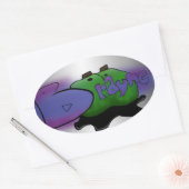 Der Brayne-Aufkleber Ovaler Aufkleber (Umschlag)