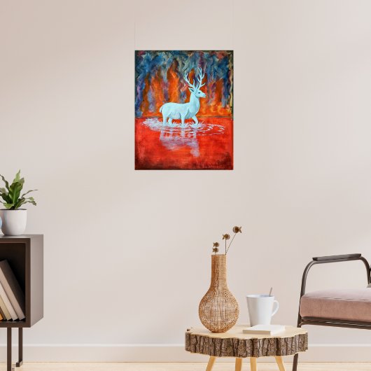 Der brennende See Poster (Wohnzimmer 3)