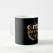 Der Brennstoff des Kaffeelebens Kaffeetasse (Vorderseite Links)