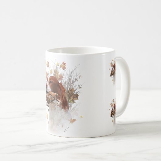 Der Bretagne-Spaniel-Tal-Tal Kaffeetasse (VorderseiteRechts)
