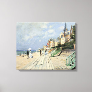 Der Bretterboden von Trouville von Claude Monet Leinwanddruck