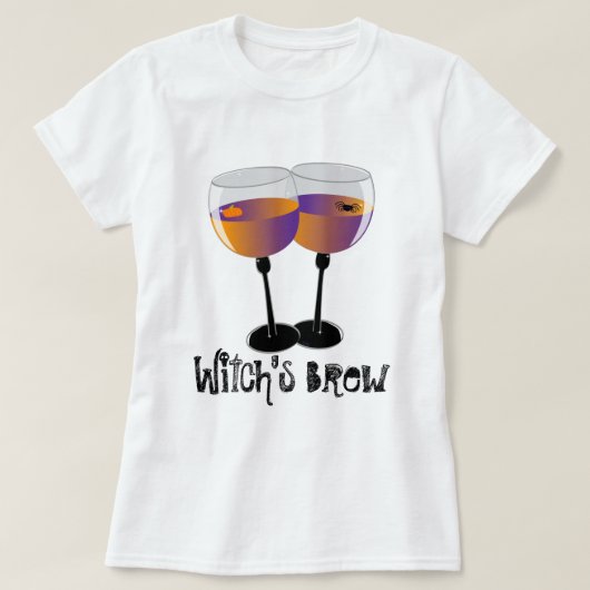 Der Brew-Halloween-Wein-Shirt der Hexe T-Shirt (Design vorne)