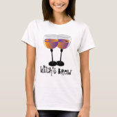 Der Brew-Halloween-Wein-Shirt der Hexe T-Shirt (Vorderseite)