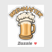 Der Brewmaster braucht eine Bier-Tasse Aufkleber (Blatt)