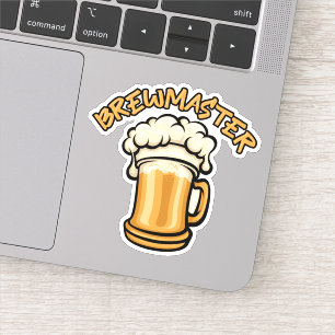 Der Brewmaster braucht eine Bier-Tasse Aufkleber