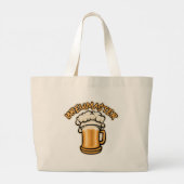 Der Brewmaster braucht eine Bier-Tasse Jumbo Stoffbeutel (Rückseite)