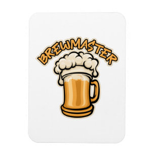 Der Brewmaster braucht eine Bier-Tasse Magnet
