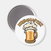 Der Brewmaster braucht eine Bier-Tasse Magnet (Vorderseite/Rückseite)