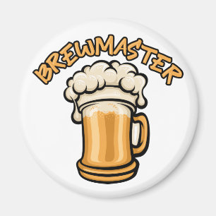 Der Brewmaster braucht eine Bier-Tasse Magnet