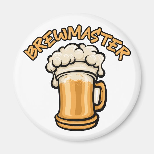 Der Brewmaster braucht eine Bier-Tasse Magnet (Vorne)