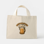 Der Brewmaster braucht eine Bier-Tasse Mini Stoffbeutel (Rückseite)