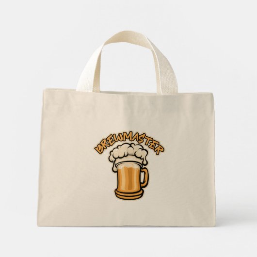 Der Brewmaster braucht eine Bier-Tasse Mini Stoffbeutel (Rückseite)