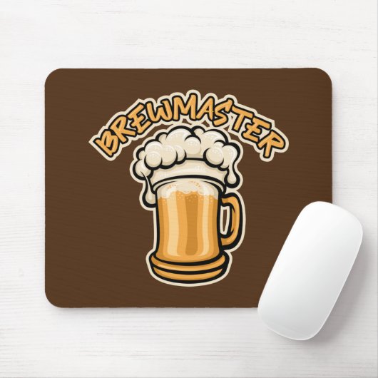 Der Brewmaster braucht eine Bier-Tasse Mousepad (Mit Mouse)