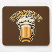 Der Brewmaster braucht eine Bier-Tasse Mousepad (Vorne)