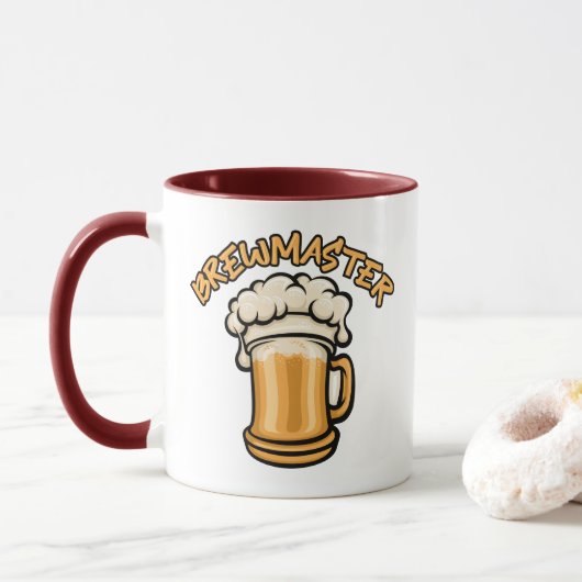 Der Brewmaster braucht eine Bier-Tasse Tasse (Mit Donut)