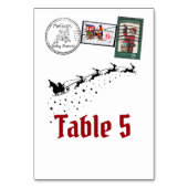 Der Brief des Weihnachtsmanns an den Nordpol ist u Tischnummer (Vorderseite)