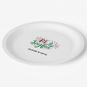 Der Brief des Weihnachtsmanns an der Nordspitze un Pappteller (Schrägansicht)