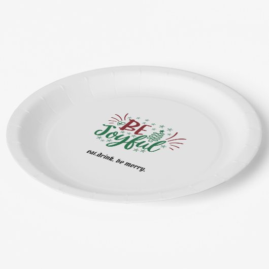 Der Brief des Weihnachtsmanns an der Nordspitze un Pappteller (Schrägansicht)